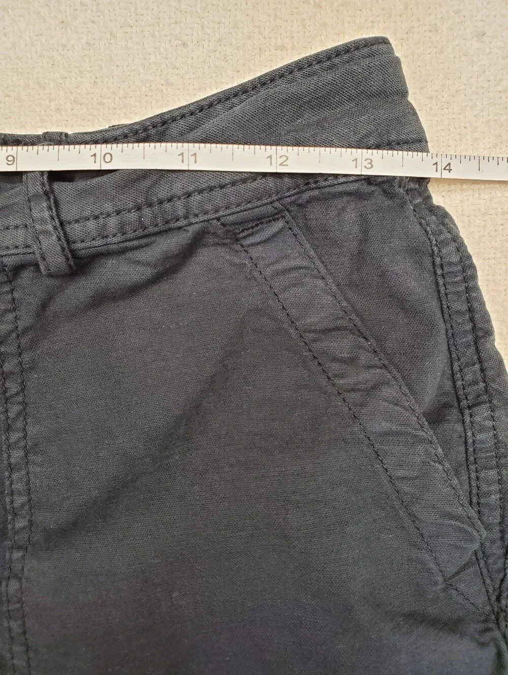 Anthropologie The Wanderer Cargo Shorts Sz 30 Navy Utility Boho Pockets